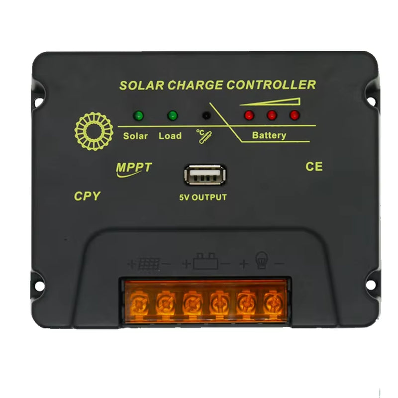 20A 10A Solar Charge Controller Solar Panel Battery Regulator 12V/24V Auto Solar Controller Temperature Compensation