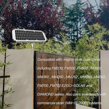 FM123 10 Watt Solar Panel for Mighty Mule Solar Panel Gate Opener