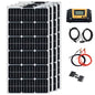 Solar Panel Kit Complete 100W 100 Watt 200 W 300W 400W 500W Photovoltaic Panels Cell 12V 24V Battery Home Car Boat Yacht