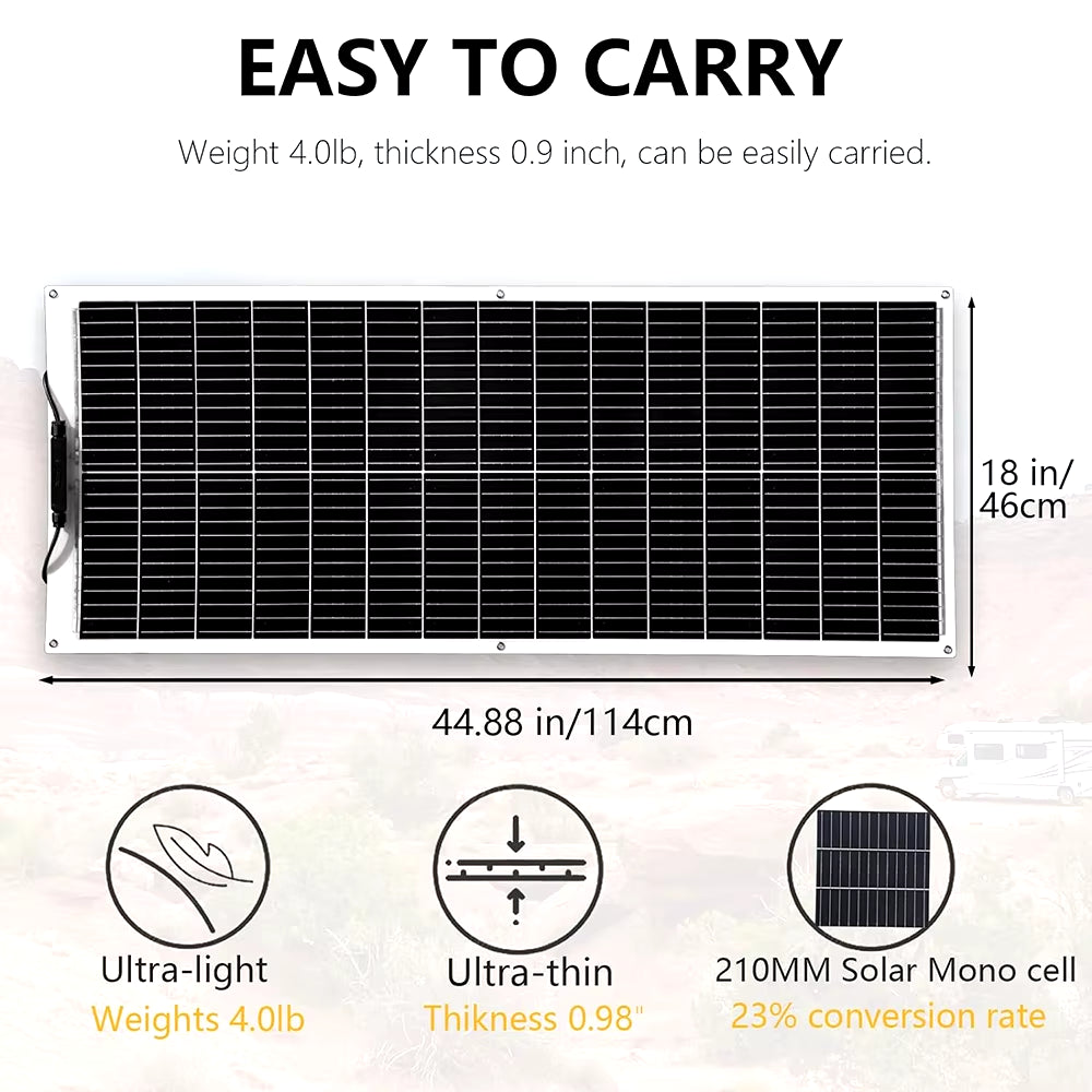 1000W 500W 400W 200W 100W Flexible Solar Panel 16.5V High Efficiency Photovoltaic Module Diy Kit Generation Car Home Camping