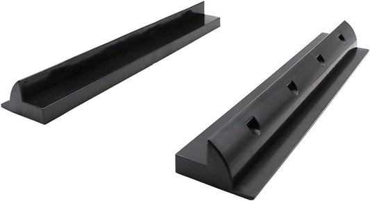 Solar Panel Mounting Brackets Side Bracket 55Cm/21.7Inch Black (2 Pack) for Flat Surface