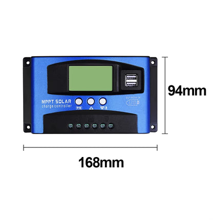 EASUN MPPT Solar Charge Controller 30/40/50/60/100A Solar Controller 12V/24V Dual USB LCD Display Auto Panel Regulator Charge