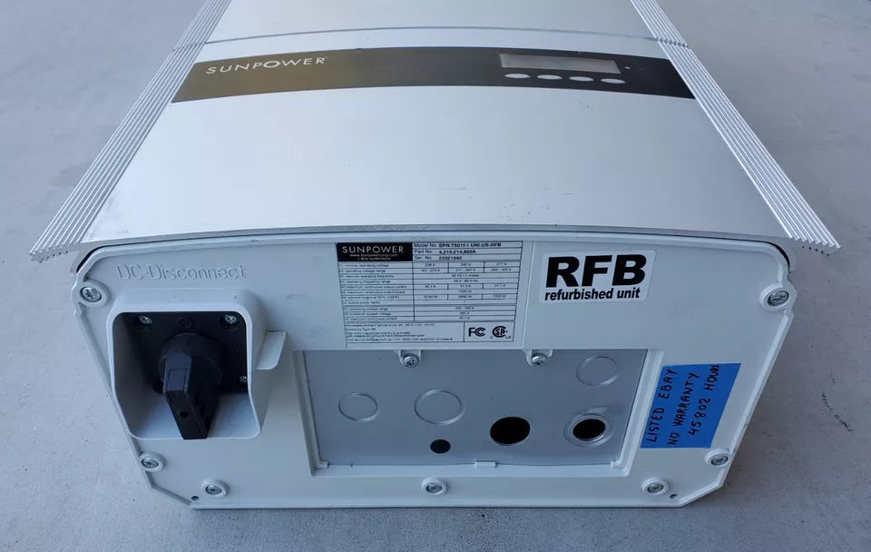 Fronius Sunpower SPR-7501f-1 UNI-US-RFB inverter